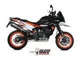 MIVV KT.021 KTM 890 SMT ( 2023+ ) Slip-on Exhaust "Oval" ( black + carbon cap; approved) – Accessories in the 2WheelsHero Motorcycle Aftermarket Accessories and Parts Online Shop