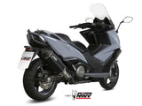 MIVV O.008 KYMCO AK 550 ( 2017 / 20 ) Slip-on Exhaust "Speed Edge" (black; approved) – Accessories in the 2WheelsHero Motorcycle Aftermarket Accessories and Parts Online Shop