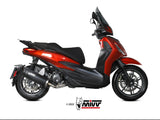 MIVV MV.PG.0005 PIAGGIO BEVERLY 400 ( 2021+ ) Slip-on Exhaust "Mover" (black; approved) – Accessories in the 2WheelsHero Motorcycle Aftermarket Accessories and Parts Online Shop