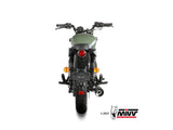 MIVV RE.004 ROYAL ENFIELD METEOR 350 ( 2021+ ) Slip-on Exhaust "HR-1" (black + aluminium back; approved) – Accessories in the 2WheelsHero Motorcycle Aftermarket Accessories and Parts Online Shop