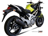 MIVV S.035 SUZUKI Gladius ( 2009 / 15 ) Slip-on Exhaust "Oval" (carbon + cap; approved) – Accessories in the 2WheelsHero Motorcycle Aftermarket Accessories and Parts Online Shop