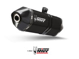 MIVV S.052 SUZUKI GSX-R 1300 Hayabusa ( 2008 / 17 ) Dual Slip-on Exhaust "Speed Edge" (black; approved) – Accessories in the 2WheelsHero Motorcycle Aftermarket Accessories and Parts Online Shop