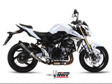 MIVV S.037 SUZUKI GSR 750 ( 2011 / 16 ) Slip-on Exhaust "GP" (black + carbon cap; approved) – Accessories in the 2WheelsHero Motorcycle Aftermarket Accessories and Parts Online Shop