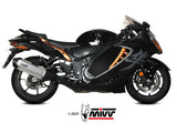 MIVV S.060 SUZUKI GSX-R 1300 Hayabusa ( 2021+ ) Dual Slip-on Exhaust "Speed Edge" (titanium; approved) – Accessories in the 2WheelsHero Motorcycle Aftermarket Accessories and Parts Online Shop