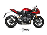 MIVV T.025 TRIUMPH SPEED TRIPLE 1200 RR / RS ( 2021+ ) Dual Slip On Exhaust "SR-1" (titanium; approved) – Accessories in the 2WheelsHero Motorcycle Aftermarket Accessories and Parts Online Shop