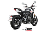 MIVV T.022 TRIUMPH TRIDENT 660 ( 2021+ ) Full System Exhaust "X-M5" (black; not approved) – Accessories in the 2WheelsHero Motorcycle Aftermarket Accessories and Parts Online Shop