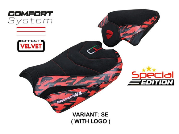 TAPPEZZERIA ITALIA Ducati Streetfighter V4 (2020-2024) Comfort Velvet Seat Cover 