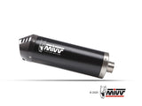 MIVV S.042 SUZUKI V-Strom 1050 ( 2020+ ) Slip-on Exhaust "Oval" (black + carbon cap; approved) – Accessories in the 2WheelsHero Motorcycle Aftermarket Accessories and Parts Online Shop