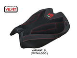 TAPPEZZERIA ITALIA Ducati Panigale V4 (2025+) Velvet Seat Cover "Argenta" – Accessories in the 2WheelsHero Motorcycle Aftermarket Accessories and Parts Online Shop