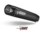 MIVV T.019 TRIUMPH STREET TRIPLE 660 S / 765 R / RS ( 2017 / 22 ) Slip On Exhaust "X-M5" (black; not approved) – Accessories in the 2WheelsHero Motorcycle Aftermarket Accessories and Parts Online Shop
