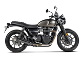 AKRAPOVIC S-T9SO2-HCQTBL Triumph Street Twin (2020+) Slip-On Exhaust (titanium) – Accessories in the 2WheelsHero Motorcycle Aftermarket Accessories and Parts Online Shop