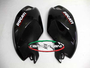 CARBONVANI Ducati Monster 1100 / S / Evo (09/13) Carbon Fuel Tank Side Panels (Black version) – Accessories in the 2WheelsHero Motorcycle Aftermarket Accessories and Parts Online Shop