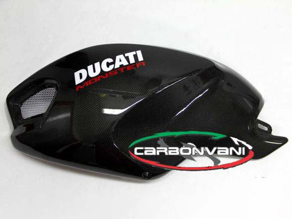 CARBONVANI Ducati Monster 1100 / S / Evo (09/13) Carbon Fuel Tank Side Panel (left side; Black version) – Accessories in the 2WheelsHero Motorcycle Aftermarket Accessories and Parts Online Shop