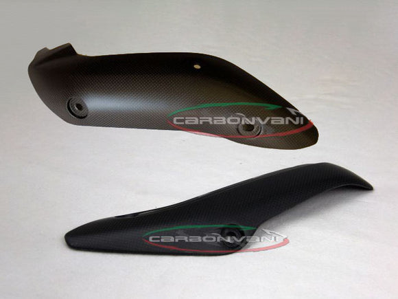 CARBONVANI Ducati Monster 1200 / S / R (16/21) Carbon Exhaust Collector Guards (types A + B) – Accessories in the 2WheelsHero Motorcycle Aftermarket Accessories and Parts Online Shop