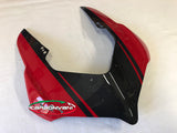 CARBONVANI Ducati Panigale V2 / V2 Bayliss (20/22) Carbon Headlight Fairing (street version; Red) – Accessories in the 2WheelsHero Motorcycle Aftermarket Accessories and Parts Online Shop