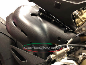 CARBONVANI Ducati Panigale V4 (18/21) Carbon Exhaust Collector Guard (Euro4) – Accessories in the 2WheelsHero Motorcycle Aftermarket Accessories and Parts Online Shop