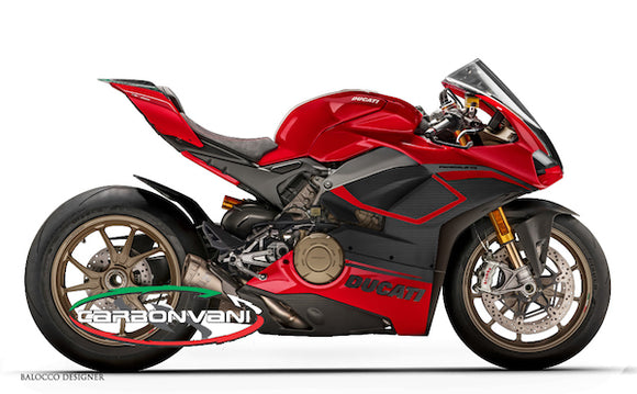 CARBONVANI Ducati Panigale V4R (19/21) Full Carbon Fairing Set (6/8 parts; Red1 version) – Accessories in the 2WheelsHero Motorcycle Aftermarket Accessories and Parts Online Shop