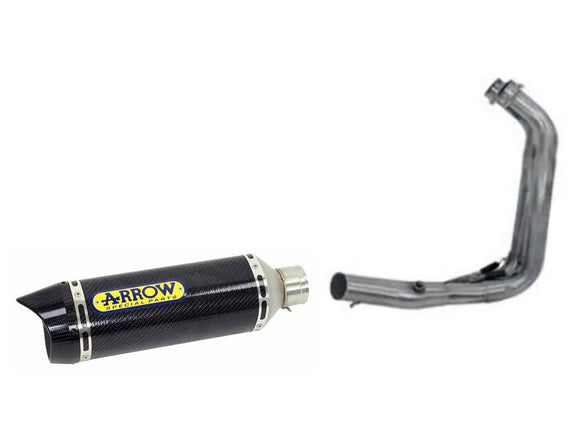 ARROW 71758MI+71930MK Yamaha MT07 (2021+) Carbon Full Exhaust System 