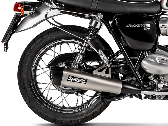 AKRAPOVIC S-T12SO4-HCQT Triumph Bonneville T120 (2020+) Slip-On Exhaust (titanium) – Accessories in the 2WheelsHero Motorcycle Aftermarket Accessories and Parts Online Shop