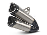 ZARD Indian FTR 1200 (18/20) Titanium Twin Slip-on Exhaust – Accessories in the 2WheelsHero Motorcycle Aftermarket Accessories and Parts Online Shop