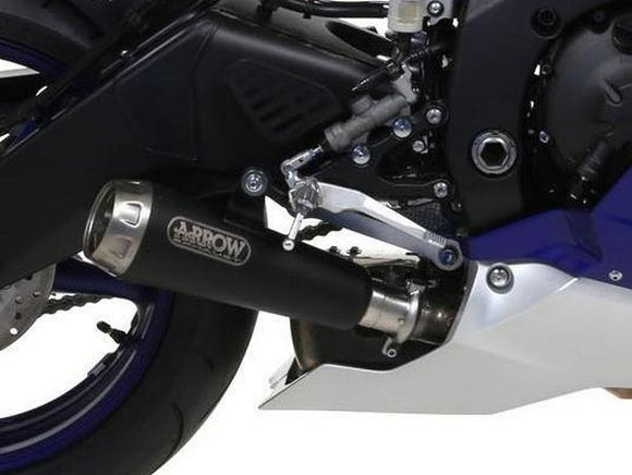 ARROW 71863PRN Yamaha R6 (2017+) Dark Steel Slip-on Exhaust 