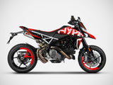 ZARD Ducati Hypermotard 950 / 950 SP (2019+) Stainless Steel Slip-on Exhaust "Top Gun" (racing) – Accessories in the 2WheelsHero Motorcycle Aftermarket Accessories and Parts Online Shop