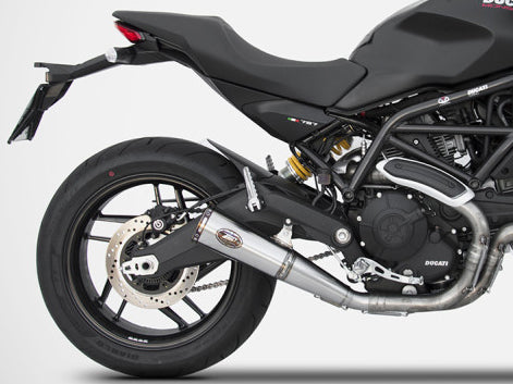 ZARD Ducati Monster 797 (17/20) Stainless Steel Slip-on Exhaust 