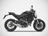 ZARD Ducati Monster 797 (17/20) Stainless Steel Slip-on Exhaust "Zuma" – Accessories in the 2WheelsHero Motorcycle Aftermarket Accessories and Parts Online Shop