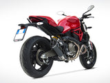 ZARD Ducati Monster 821 (14/17) Stainless Steel Slip-on Exhaust (racinig) – Accessories in the 2WheelsHero Motorcycle Aftermarket Accessories and Parts Online Shop