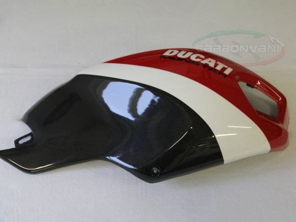 CARBONVANI Ducati Monster 1100 / S / Evo (09/13) Carbon Fuel Tank Side Panel (right side; Ducati Corse version) – Accessories in the 2WheelsHero Motorcycle Aftermarket Accessories and Parts Online Shop