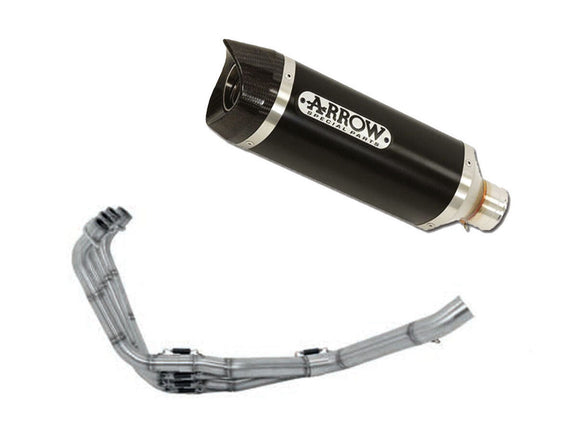 ARROW 71614MI+71821AKN Honda CB650F (2014+) Aluminum Full Exhaust System 