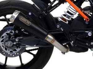 ARROW 71866PRN KTM 125 Duke (17/20) Dark Steel Slip-on Exhaust "Pro Race" – Accessories in the 2WheelsHero Motorcycle Aftermarket Accessories and Parts Online Shop