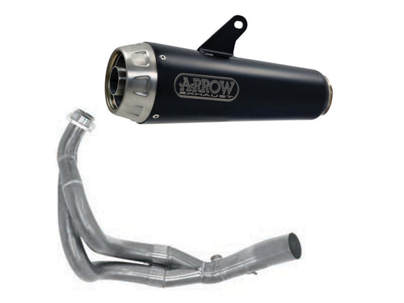 ARROW 71659MI+71206PRN Kawasaki Z650 (2017+) Steel Full Exhaust System 