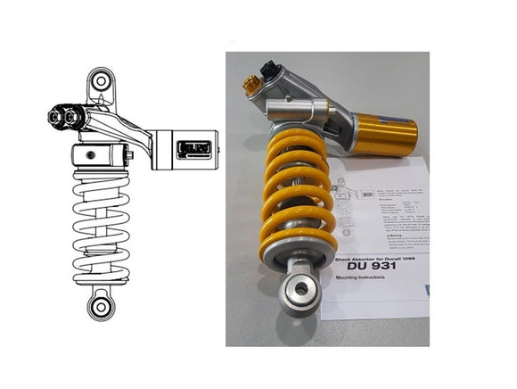 DU931AG - OHLINS Ducati 1198 (09/12) Rear Shock Absorber – Accessories in the 2WheelsHero Motorcycle Aftermarket Accessories and Parts Online Shop