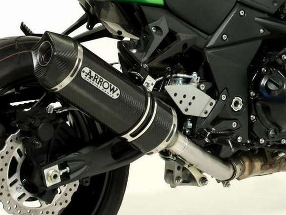 ARROW 71368MI+71723MK Kawasaki Z750 (2007+) Carbon Slip-on Exhaust 