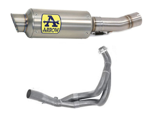 ARROW 71659MI+71032GP Kawasaki Z650 (2017+) Titanium Full Exhaust System 