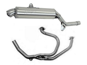 ARROW 72093PD+72639PD Honda XRV750 Africa Twin (1996+) Steel Full Exhaust System "Competition Evo Enduro" – Accessories in the 2WheelsHero Motorcycle Aftermarket Accessories and Parts Online Shop