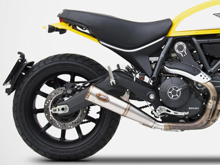 ZARD Ducati Scrambler 800 (15/22) Stainless Steel Slip-on Exhaust 