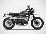 ZARD Triumph Scrambler 900 (08/16) Full Exhaust System "Special" (fuel injection; high mount) – Accessories in the 2WheelsHero Motorcycle Aftermarket Accessories and Parts Online Shop