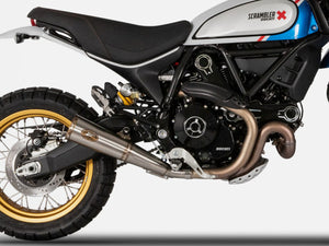 ZARD Ducati Scrambler 800 Desert Sled (19/22) Stainless Steel Slip-on Exhaust "Zuma" – Accessories in the 2WheelsHero Motorcycle Aftermarket Accessories and Parts Online Shop