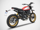 ZARD Ducati Scrambler 800 Desert Sled (17/18) Stainless Steel Slip-on Exhaust "Zuma" – Accessories in the 2WheelsHero Motorcycle Aftermarket Accessories and Parts Online Shop