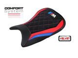 TAPPEZZERIA ITALIA BMW M1000RR (2021+) Comfort Seat Cover "Kiel Velvet" – Accessories in the 2WheelsHero Motorcycle Aftermarket Accessories and Parts Online Shop