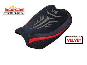 TAPPEZZERIA ITALIA Ducati Panigale V4 (2018+) Velvet Seat Cover Special Edition – Accessories in the 2WheelsHero Motorcycle Aftermarket Accessories and Parts Online Shop