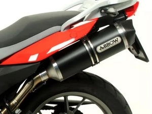 ARROW 71453KZ+72615AKN BMW G650GS/Sertao (2011+) Dark Aluminum Slip-on Exhaust "Race Tech" – Accessories in the 2WheelsHero Motorcycle Aftermarket Accessories and Parts Online Shop