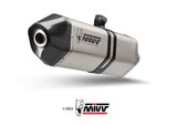 MIVV B.034 BMW R 1250 GS / Adventure (2019 + ) Slip-on Exhaust "Speed Edge" (titanium; approved) – Accessories in the 2WheelsHero Motorcycle Aftermarket Accessories and Parts Online Shop