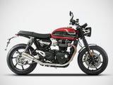 ZARD Triumph Bonneville Speed Twin 1200 (19/20) Double Stainless Steel Slip-on Exhaust "SP" – Accessories in the 2WheelsHero Motorcycle Aftermarket Accessories and Parts Online Shop