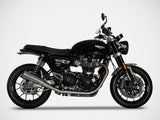 ZARD Triumph Bonneville Speed Twin 1200 (19/20) Double Stainless Steel Slip-on Exhaust "Conical" – Accessories in the 2WheelsHero Motorcycle Aftermarket Accessories and Parts Online Shop