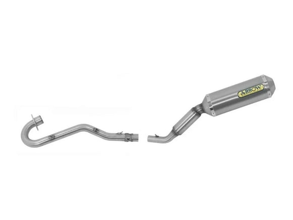 ARROW 52001MI+52501PO Honda XR125L (2004+) Titanium Full Exhaust System 