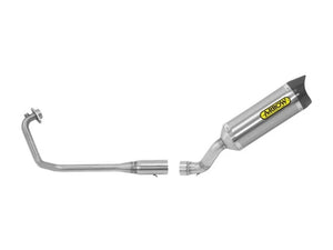 ARROW 71681MI+71871PK Suzuki GSXS125/GSXR125 (2017+) Titanium Full Exhaust System "Competition Evo Thunder" (racing) – Accessories in the 2WheelsHero Motorcycle Aftermarket Accessories and Parts Online Shop