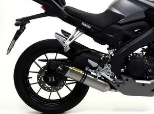 ARROW 51018MI+51518PK Yamaha MT125 (2020+) Titanium Full Exhaust System "Competition Evo Thunder" (racing) – Accessories in the 2WheelsHero Motorcycle Aftermarket Accessories and Parts Online Shop